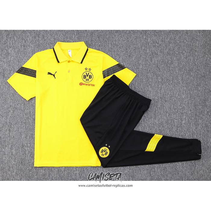 Conjunto Polo del Borussia Dortmund 2023-2024 Amarillo
